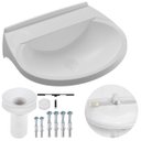 Ver imagem 1 de Pia Lavatório Banheiro Plástico 8L Branca | Astra