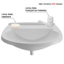 Ver imagem 3 de Pia Lavatório Banheiro Plástico 8L Branca | Astra