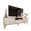 Ver imagem 7 de Rack para Tv até 70 Polegadas 2 Portas e 1 Gaveta Sevilla 1,83m Jequitibá/off White Perolizado