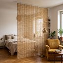 Ver mais imagens de Revestimento para Casa de Praia Decoração de Bambu Natural 5m x 1m Rústica Tropical e Havaiana
