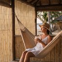 Ver imagem 5 de Revestimento para Casa de Praia Decoração de Bambu Natural 5m x 1m Rústica Tropical e Havaiana