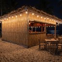 Ver imagem 6 de Revestimento para Casa de Praia Decoração de Bambu Natural 5m x 1m Rústica Tropical e Havaiana