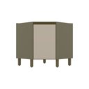 Ver imagem 2 de Balcão de Cozinha Canto Oblíquo 1 Porta Évelin Duna/Cristal - Henn