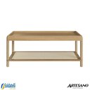 Ver imagem 4 de Mesa de Centro Retangular c/ Prateleira 93cm Pés em Madeira Oslo Hanover - Artesano