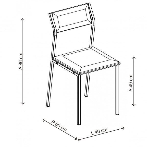 Kit 2 Cadeiras Luney 1709 Carraro - 5