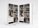 Ver imagem 3 de Closet Casal Duplo 100% MDF BP 140x140cm 06 Gavetas Sion Branco
