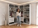 Ver imagem 5 de Closet Casal Duplo 100% MDF BP 140x140cm 06 Gavetas Sion Branco