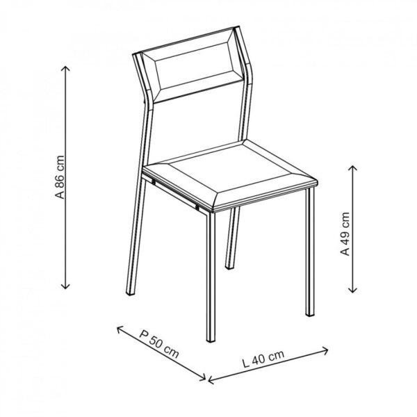 Kit 2 Cadeiras Luney 1709 Carraro - 4