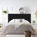 Ver imagem 2 de Cabeceira de Cama Box Casal Padrão 2 Corpos Estofada 1.40 Cm Iza Nanda Decor:Suede Preto