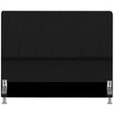 Ver imagem 1 de Cabeceira de Cama Box Casal Padrão 2 Corpos Estofada 1.40 Cm Iza Nanda Decor:Suede Preto