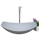 Ver imagem 1 de Cuba Pia de Vidro para Banheiros e Lavabos Chanfrada 47cm:cinza