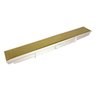 Ralo Linear Oculto Dourado 6x50cm com Tampa Aço Inox Fineza - 1