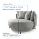 Ver imagem 6 de Poltrona Redonda Decorativa com 6 Almofadas 150cm Soho Confort