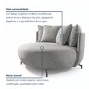 Ver imagem 6 de Poltrona Redonda Decorativa 2 Lugares com Almofadas 150cm Soho