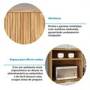 Ver imagem 7 de Armário de Cozinha Modulada com Balcão e Tampo 13 Portas 3 Gavetas Nice Fresado com Prateleira 100%