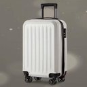 Ver imagem 5 de Mala Bordo 10kg Viagem Aviao ABS Anac Rigida Cadeado Embutido Anti Furto 4 Rodas 360 Graus Branca