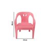 2 Cadeiras Mini Poltrona Infantil de Plástico Rosa - 3