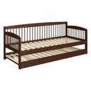 Ver imagem 6 de Sofá-cama com Cama Auxiliar de Madeira Maciça para Colchão 78x188cm Multimóveis Cr35275 Walnut