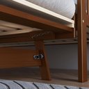 Ver imagem 5 de Sofá-cama com Cama Auxiliar de Madeira Maciça para Colchão 78x188cm Multimóveis Cr35275 Walnut