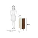 Ver imagem 2 de Balcão de Cozinha sem Tampo 20cm 1 Porta Luci Luciane Móveis