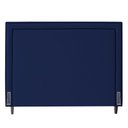 Ver imagem 1 de Cabeceira Cama Box Casal Maísa 140cm Com Frame Veludo Azul Escuro - Desk Design