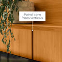 Ver imagem 5 de Rack Home Theater Siena 2 Portas Com Kit Pés - Cinamomo Madetec