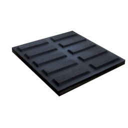 Ladrilho Hidráulico Rampa Filete Cimartex 20x20x0.19cm Preto - 1 Ladrilho Hidráulico Rampa Filete Cimartex 20x20x0.19cm Preto - 1