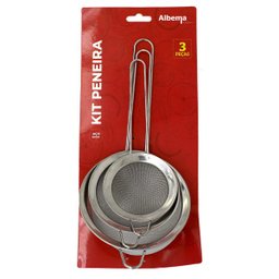 Conjunto De Peneiras Inox Com 3 Unidades - 3