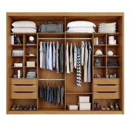 Guarda-roupa Mdf 2 Portas 6 Gavetas Atraente - 4