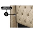 Ver imagem 4 de Cabeceira Cama Box King Size Estofada Couro Sintético Grécia:1822