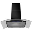 Ver imagem 3 de Coifa de Parede Gourmet Cadence 90cm Inox e Vidro Preto 220V Cfa392