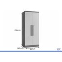 Ver imagem 3 de Guarda Roupa Modulado Casal 2PTAS Rizon Cinamomo N. Horizonte