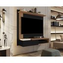 Ver imagem 1 de Painel TV Turyn até 32 Polegadas cores: Preto / Freijó