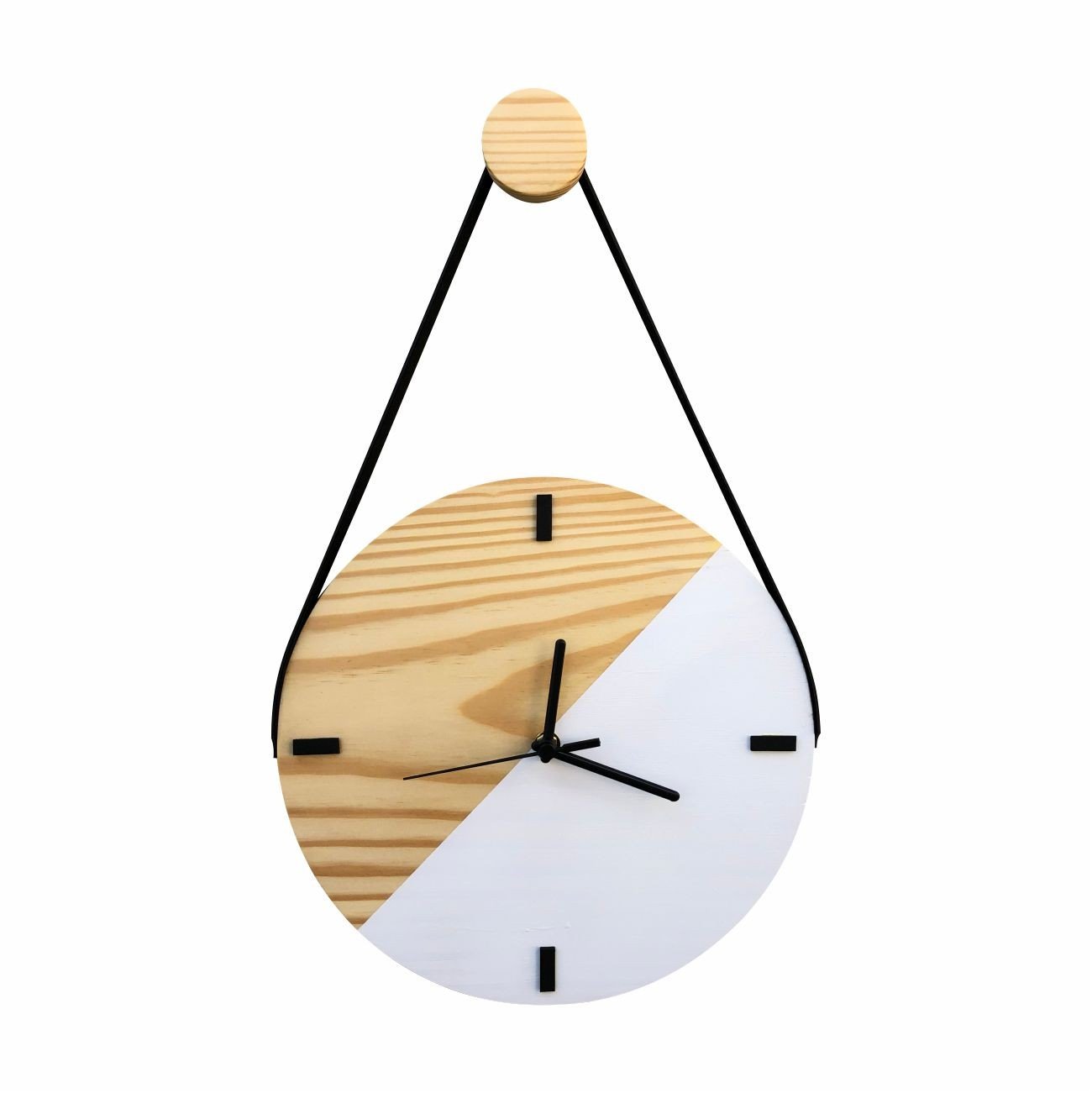 Relógio Escandinavo Edward Clock Duo Branco - 1