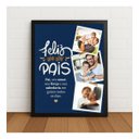 Ver imagem 1 de Quadro para Presente Feliz Dia Dos Pais 33x24cm com Vidro Preto