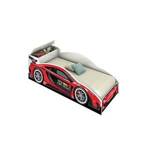 Cama Carro Solteiro Vermelho – Vitamov