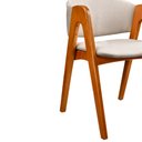 Ver imagem 4 de Cadeira para Mesa de Jantar Swift 51cm Madeira Maciça | Linho Off White - Sallar Home