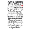 Ver imagem 2 de Adesivo Decorativo De Parede Frase Ame Mais Ore Mais Amigos