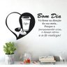 Adesivo Parede Cozinha Frase Café Coffee Bom Dia Fé Alegria - 1