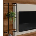 Ver imagem 3 de Estante Home Para TV 50 Polegadas 2 Portas Freijó Off White Alagoas Linea Brasil
