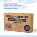 Ver imagem 7 de Berço Mini Cama com Colchão e Suporte Mosquiteiro Ternura Compact 100% MDF