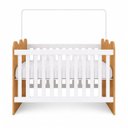 Ver imagem 2 de Berço Mini Cama com Colchão e Suporte Mosquiteiro Ternura Compact 100% MDF