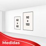 kit com 2 Quadros Decorativos Florais com Moldura e Vidro para Sala Quarto Escritório e Clínica 62x8 - 6