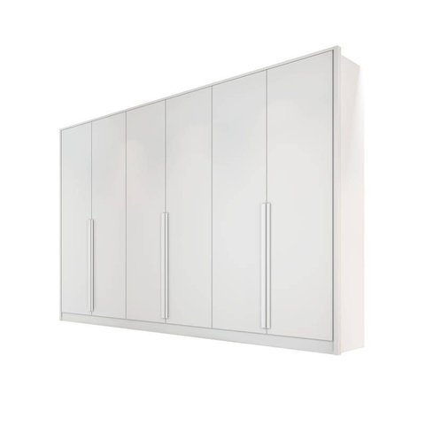 Guarda-roupa Casal 6 Portas 9 Gavetas 2,70m - Ibiza-branco - Bianchi Móveis