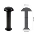 Ver imagem 2 de Poste Balizador Luminária Cogumelo Piso Jardim 45cm Branco