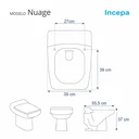 Ver imagem 2 de Assento Sanitário Acrílico Nuage Bege para vaso Incepa