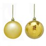 Conj 16 Bolas Natalinas Sortidas Dourado - 8cm - 1