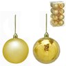 Conj 16 Bolas Natalinas Sortidas Dourado - 8cm - 2