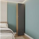 Ver imagem 1 de Guarda-Roupa 2 Módulos 1 Porta 3 Prateleiras 2 Gavetas Frame CabeCasa MadeiraOriginals