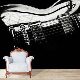 Papel de Parede Adesivo, Guitarra, Som, Musica - 1
